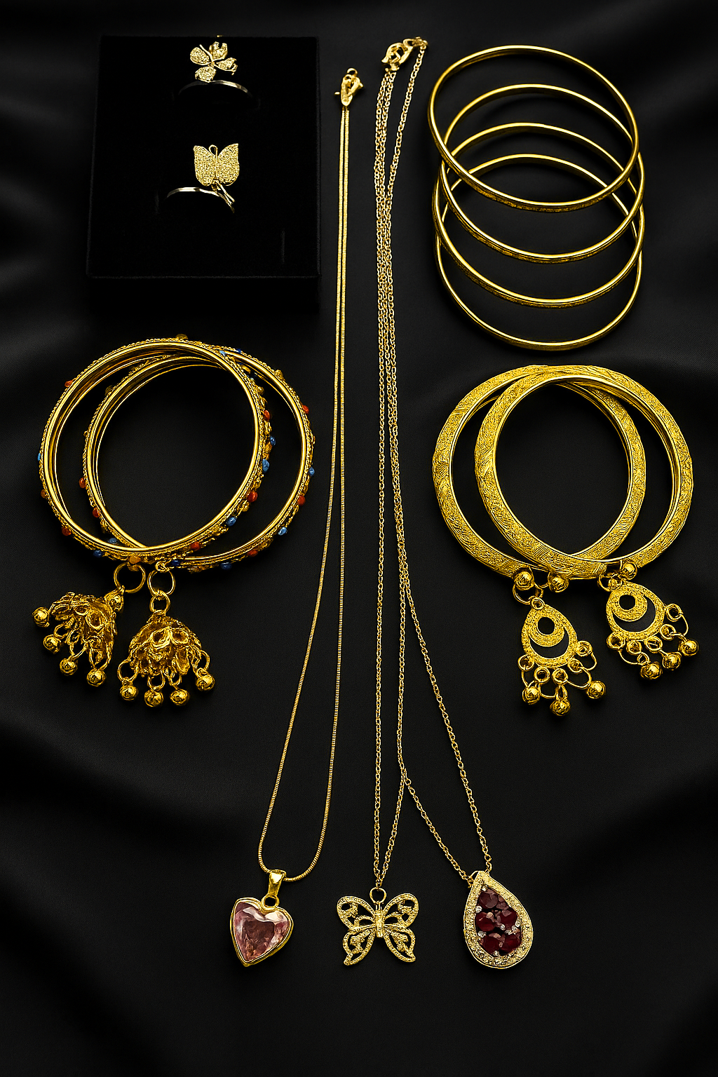 Golden Color Indian Jewellery Deal Limited Stock