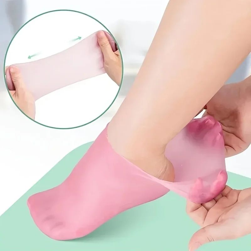 Silicon Gel Moisturizing Sock, Foot Care Protector, Women Foot Spa Pedicure