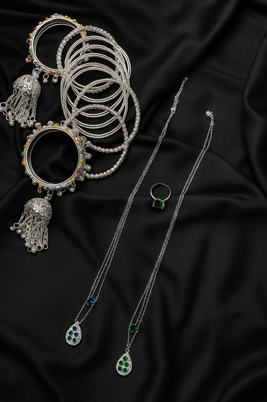 Crystel Plated Indian Jewellery Deal Limited Stock